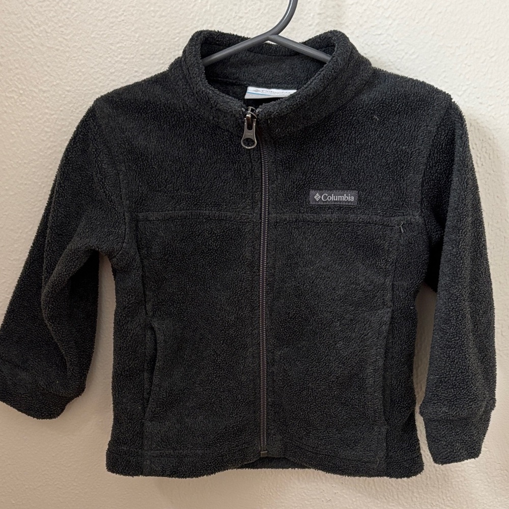 Columbia Charcoal Full-Zip Fleece Jacket-2T